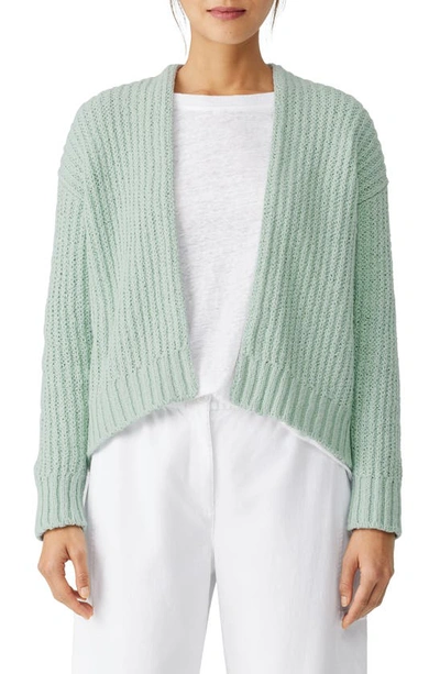 Eileen Fisher Open-front Knit Cardigan In Absth