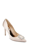 Badgley Mischka Cher Crystal Embellished Pump In Nude