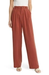 Reformation Mason Wide Leg Pants In Oxide