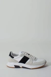 TOM FORD SUEDE TECHNICAL MATERIAL LOW TOP SNEAKERS