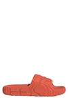 Adidas Originals Adilette 22 Slide Sandals In Better Scarlet/white/better Scarlet