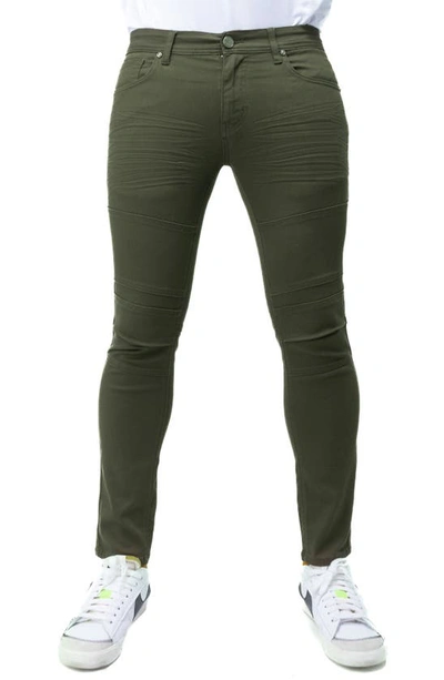 X-ray 5-pocket Articulated Chino Pants In Army