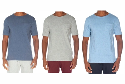 Unsimply Stitched Light Weight Short Sleeve Pocket T Value Pack In Grey