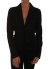 DOLCE & GABBANA DOLCE & GABBANA BLACK NYLON NET BLAZER WOMEN'S JACKET