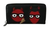 Dolce & Gabbana Chic Black And Red Leather Continental Men's Wallet In Black And Red