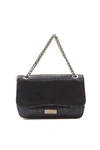 Pompei Donatella Blue Leather Crossbody Bag In Blue