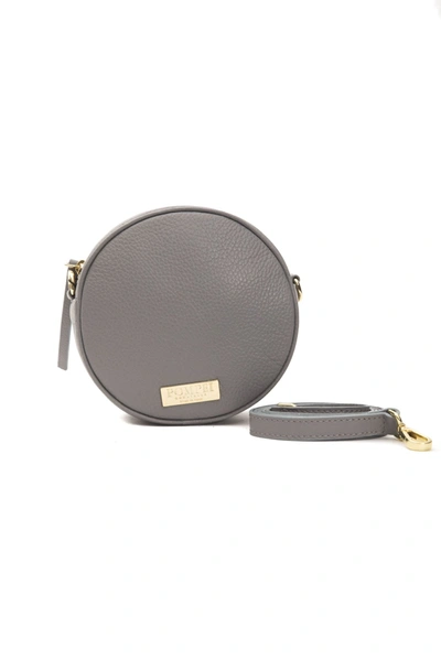 Pompei Donatella Grey Leather Crossbody Bag