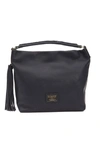 Pompei Donatella Gray Leather Shoulder Bag In Grey