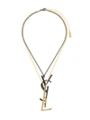 SAINT LAURENT Monogram Deconstructed pendant necklace,470273Y150011949290