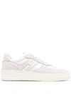 Hogan Leather Low-top Sneakers In White