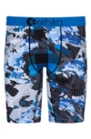 ETHIKA KIDS' BLEED THE BLOCK BOXER BRIEFS