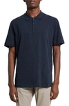 Theory Bron Polo Shirt In Anemone Modal Jersey In Eclipse Multi