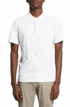 Theory Bron Polo In Cosmos Slub Cotton In White
