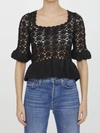 GANNI CROCHET TOP