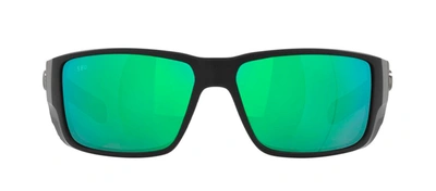 Costa Del Mar Blackfin Pro Mir 580g 06s9078-907802 Wayfarer Polarized Sunglasses In Green
