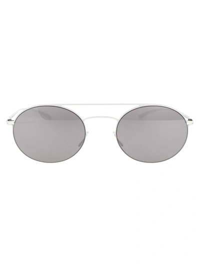 Mykita Sunglasses In 333 E13 White Dark Grey Solid
