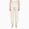 GOLDEN GOOSE IVORY COATED JEANS