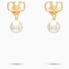 Valentino Garavani Gold Earrings With Pearls