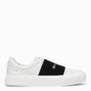GIVENCHY WHITE SNEAKERS WITH LOGO BAND,BH005XH14X/M_GIV-116_600-45