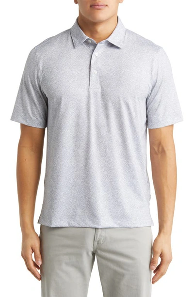Cutter & Buck Pike Constellation Print Performance Polo In Polished