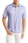 Cutter & Buck Pike Constellation Print Performance Polo In Hyacinth