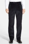 BERLE BERLE ITALIAN 8-WALE LUXURY CORDUROY PLEATED TROUSERS