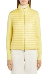 Moncler Lans Padded Jacket In Yellow