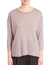 VINCE Raw-Edge Knit Top,0400093899494