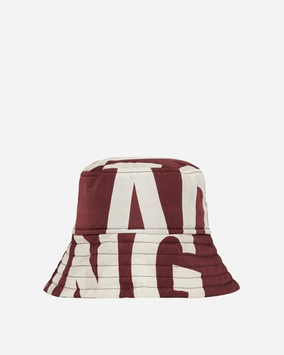 Dries Van Noten Water-repllent Printed Bucket Hat In Red