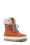 Cougar Vanetta Polar Plush Suede Winter Booties In Tobacco