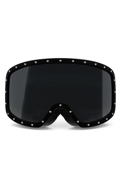 Celine Logo-jacquard Ski Goggles In Mblk/smkmr