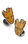 Cufflinks, Inc Men's Marvel I Am Groot Tigers Eye Cufflinks In Brown
