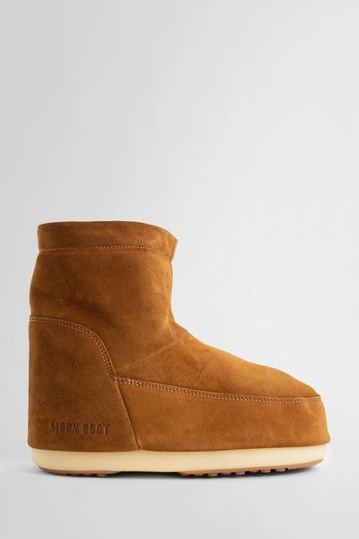 Moon Boot Icon Low Suede Snow Boots In Cognac
