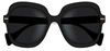 Gucci Gg1240s 001 Butterfly Sunglasses In Grey
