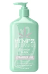 HEMPZ CUCUMBER + ALOE HERBAL BODY MOISTURIZER WITH CERAMIDES + B3