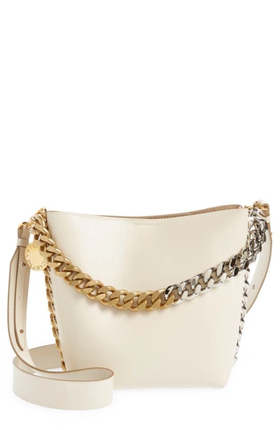 Stella Mccartney Chain Bucket Bag In Cream