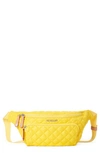 Mz Wallace Metro Quilted Nylon Sling Bag In Sunflower Oxford