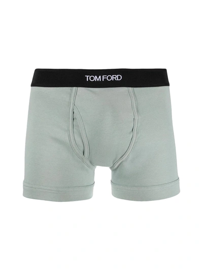 Tom Ford Boxer With Logo Band In Grey