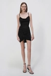 Jonathan Simkhai Trixie Pebble Jersey Mini Dress In Black