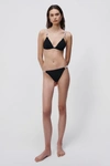 Simkhai Brighton Diamante Strap Bikini Top In Black