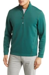 Cutter & Buck Traverse Regular Fit Quarter Zip Pullover In Hunter