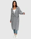 BELLE & BLOOM BORN TO RUN SUSTAINABLE SWEATER COAT - GREY