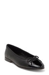 Jeffrey Campbell Arabesque Ballet Flat In Black-black Patent