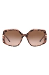 MICHAEL KORS CHEYENNE 56MM GRADIENT GEOMETRIC SUNGLASSES