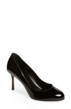 Christian Louboutin Dolly 70 Patent Leather Pumps In Black/ Lin Black