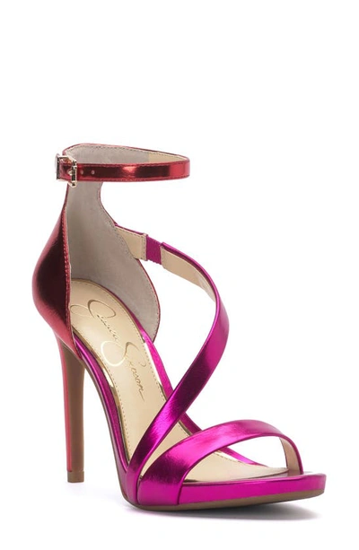 Jessica Simpson Rayli Sandal In Fuschia Red Mtlcwp