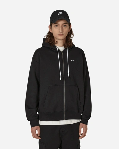 Nike Solo Swoosh Hoodie In Black