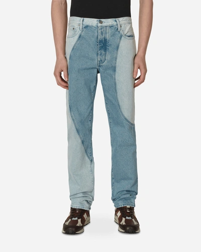 Off-white Organic Block Western Jeans In Blue