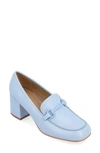 Journee Collection Nysaa Horsebit Loafer In Blue