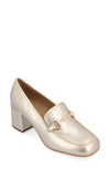 Journee Collection Nysaa Horsebit Loafer In Gold